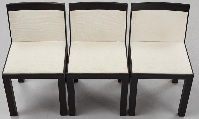 Aldo Rossi & Luca Meda, a set of six 'Teatro' chairs from Molteni, Italy.