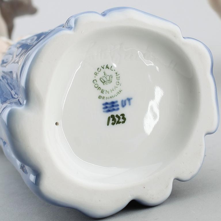 FIGURINER, 7 st, porslin, Royal Copenhagen och Bing & Gröndahl, Danmark.