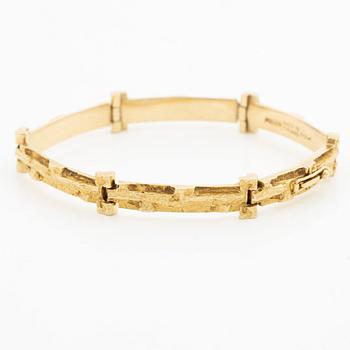 Björn Weckström, bracelet, "Tundra", 18K gold.