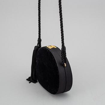 CELINE, a velvet evening clutch/shoulder bag.