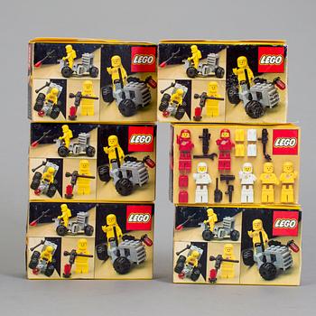LEGO, 9 stycken rymd-set i förpackningar, 1983.
