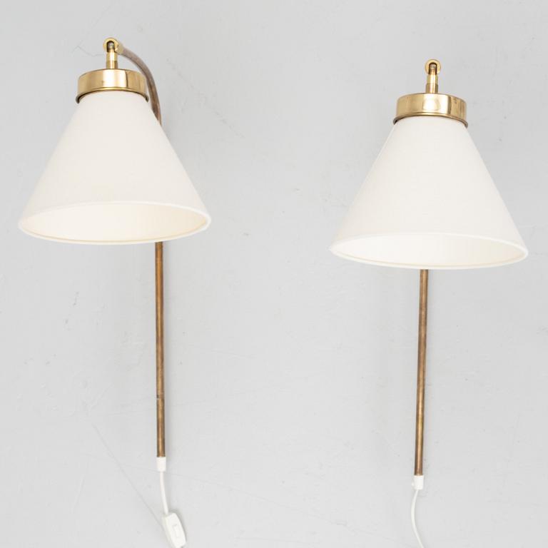 Josef Frank, Wall lamps, a pair, model 2484, Firma Svenskt Tenn.