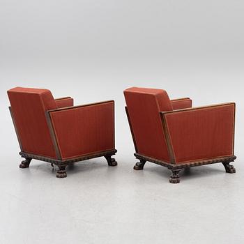Armchairs, a pair, Swedish Grace, 1920s/30s.