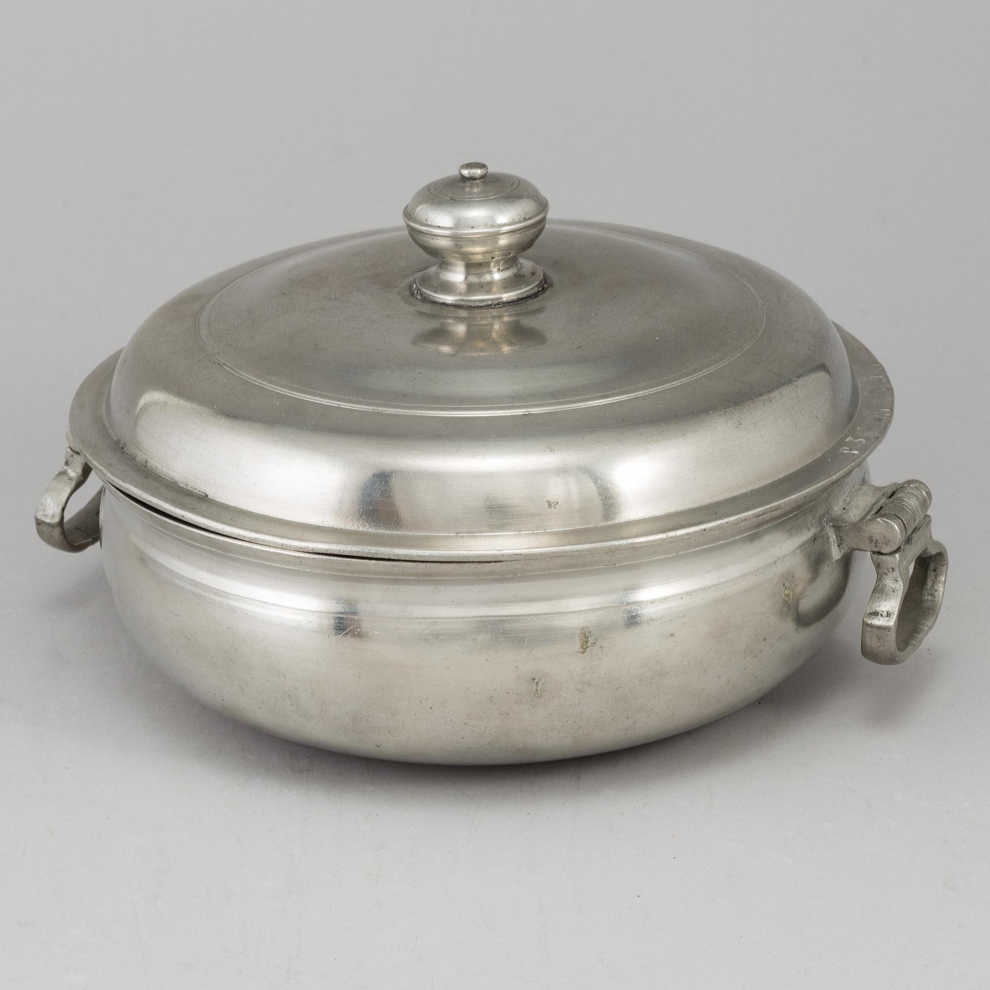 JOHAN PETTER FAGERSTRÖM, a pewter porrige bowl, Jalmar, 1821.