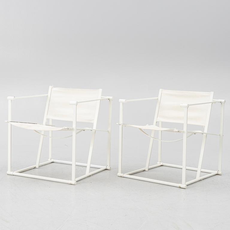 A pair of arm chairs "Cubus", Radboud van Beekum.