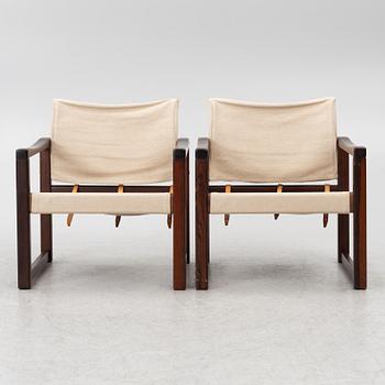 Karin Mobring, A pair of 'Diana' armchairs, IKEA, 1970s.