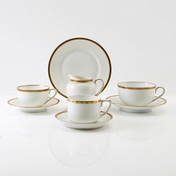Te och kaffeservis ca 30 dlr Rosenthal/Lidköping "Isolde" 1900-talets första hälft porslin.