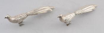 FIGURER, 1 par, silver, sydeuropa, 1900-talets andra hälft. Vikt ca 152 g.