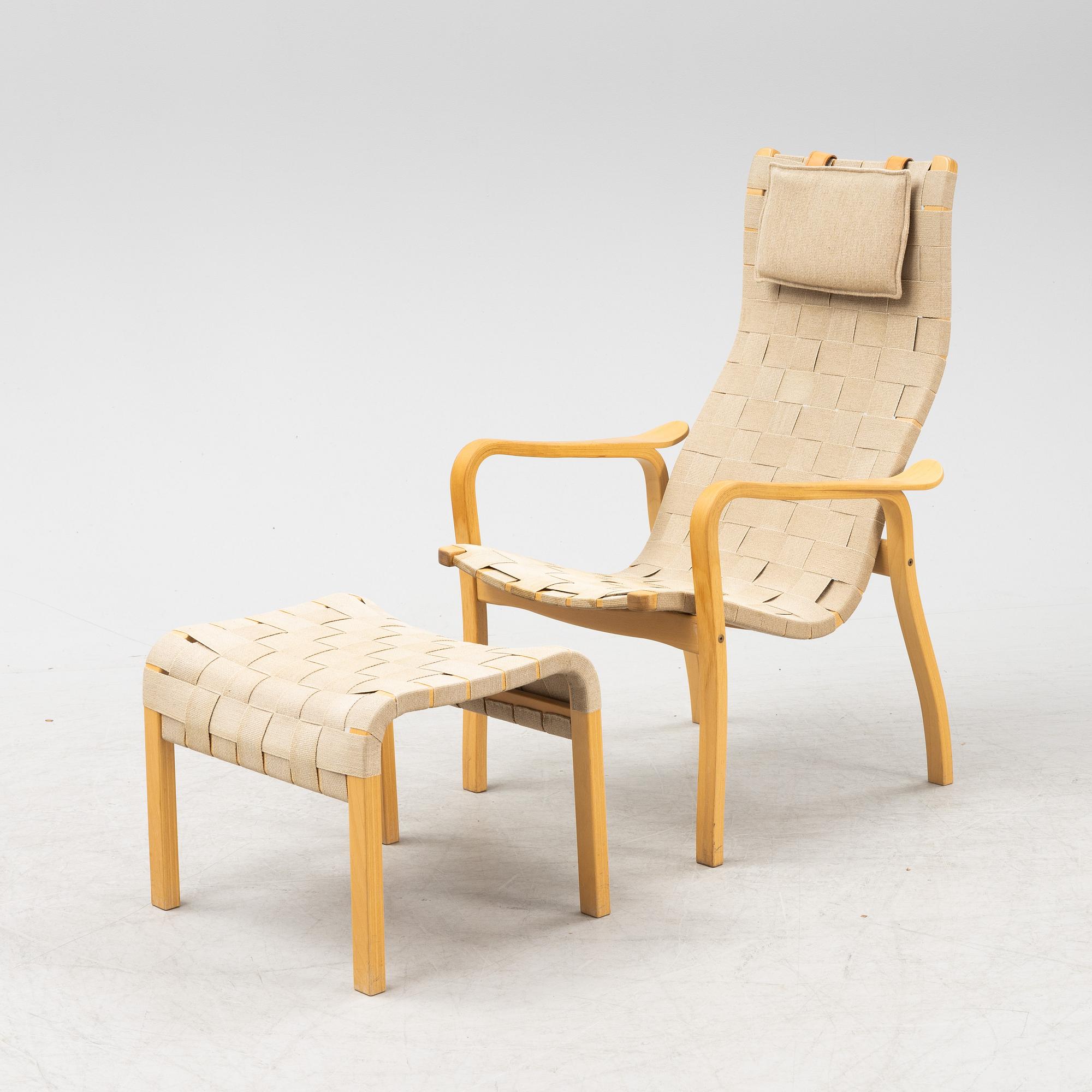 Yngve Ekström, fåtölj med fotpall "Primo" Swedese.