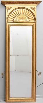 SPEGEL med KONSOLBORD, empire, 1800-tal.