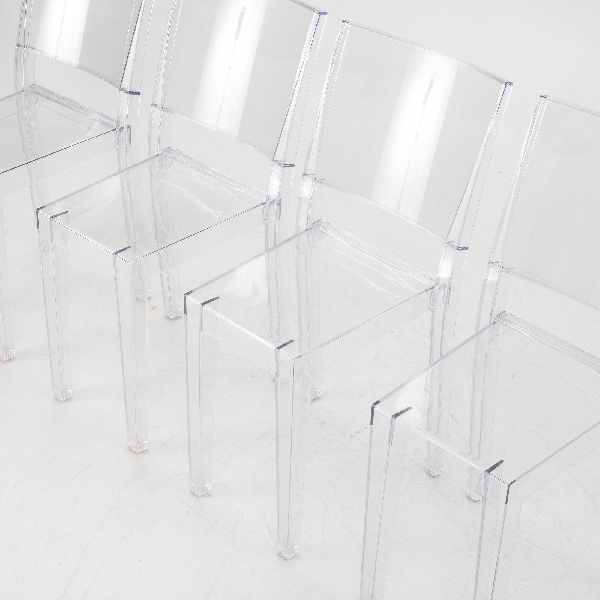 Philippe Starck, 8 st, "La Marie" Kartell, Italien, Modellen formgiven 1998.