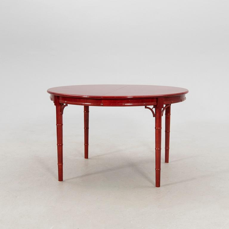 A seven-piece dining suite by Miranda of Sweden, second half of the 20th century.