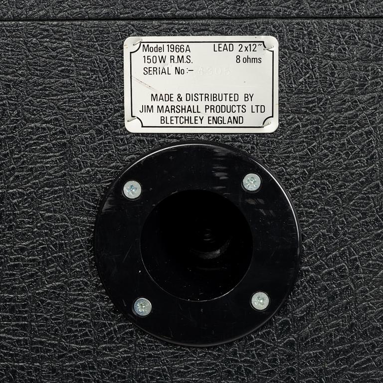 Marshall, "1966A Lead", speaker cabinet, England.