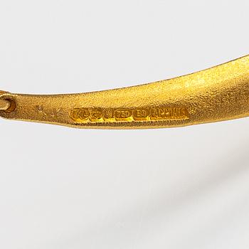 Zoltan Popovits, Halsband "Tamarix", 18K guld och diamant ca 0.02 ct. Lapponia 2003.