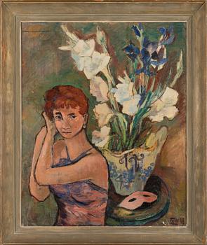 Tove Jansson, "Lady with gladiolus".