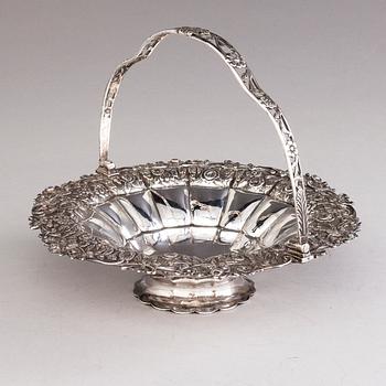 JOHN EDWARD TERREY, A silver bread basket, London 1823.