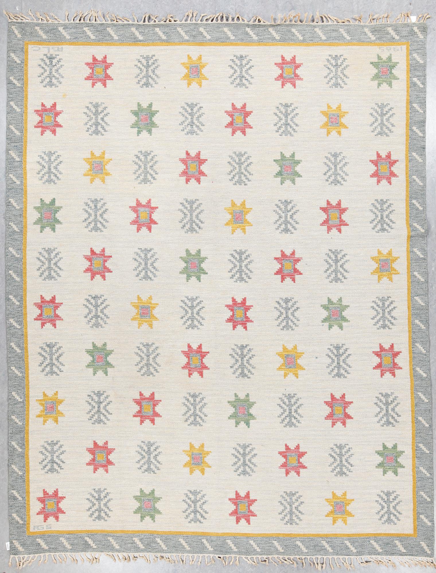 MATTA, Rölakan, signerad AGS (Anna Greta Sjöquist) AG L C, Sverige 1965. Ca 317 x 250.