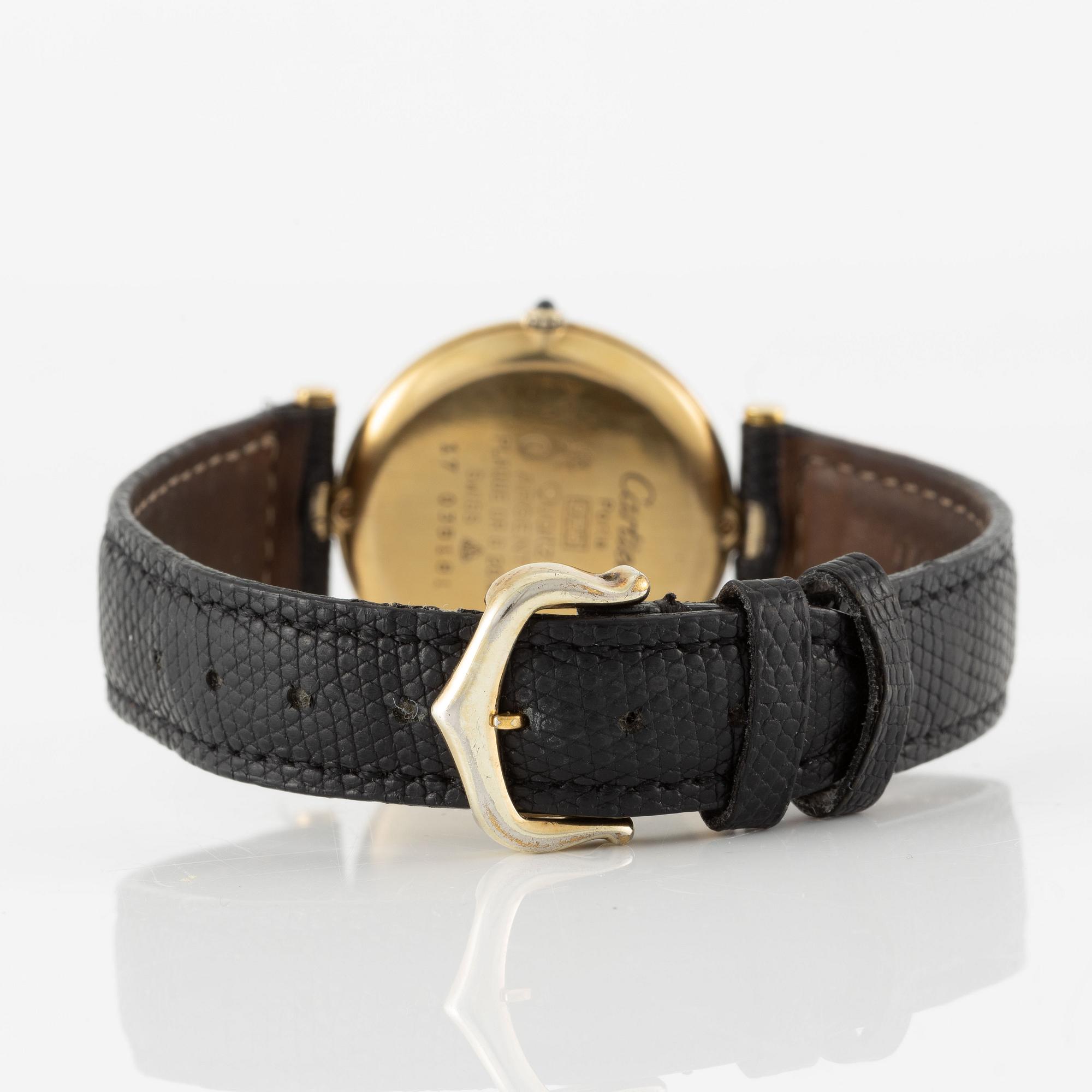 must de Cartier, Vendôme, wristwatch, 30 mm.