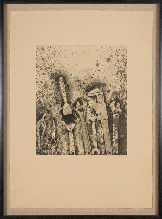 Jim Dine, "The New French Tools 3-For Pep" (1984).