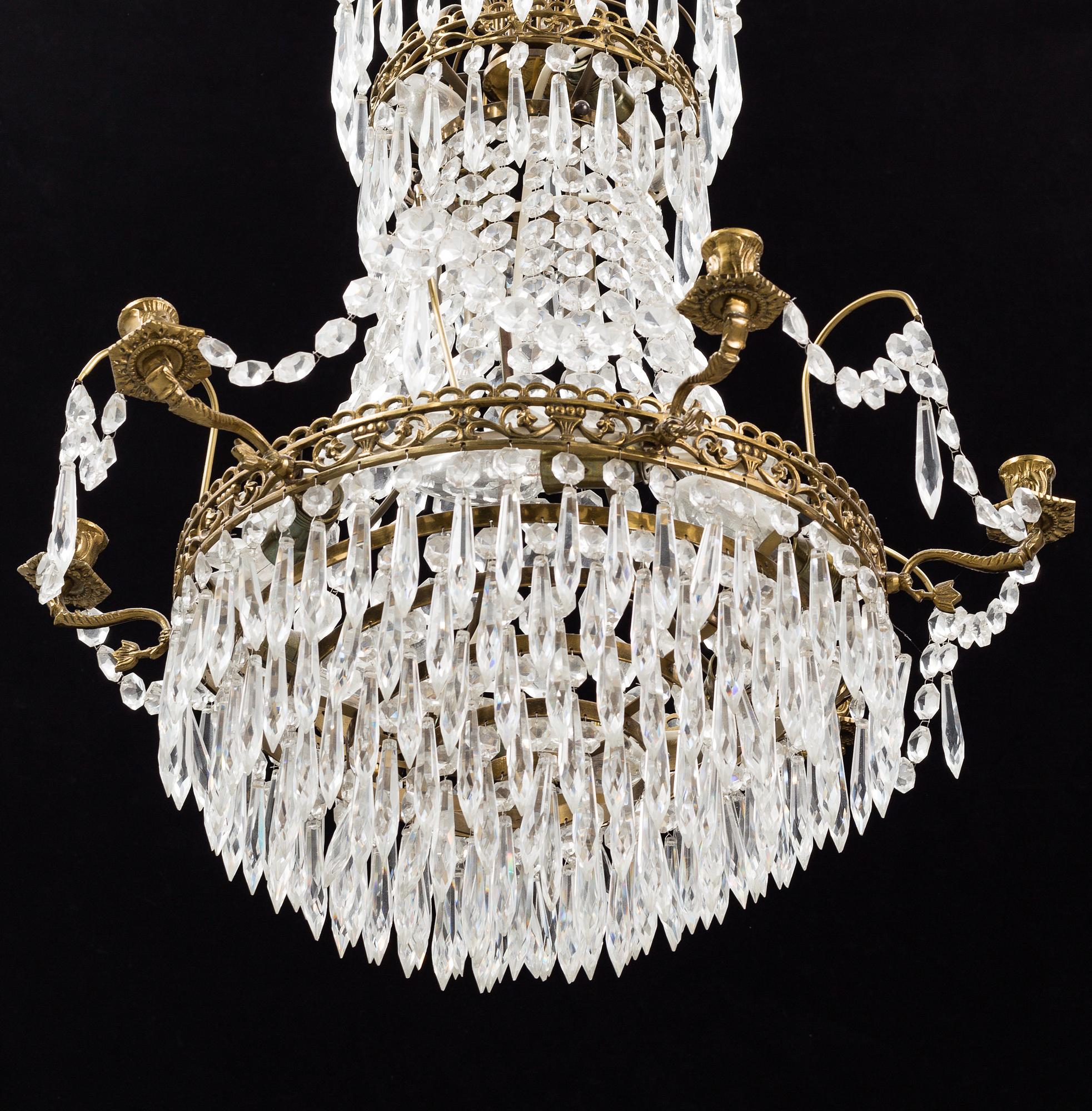 A second half 20th century chandelier.