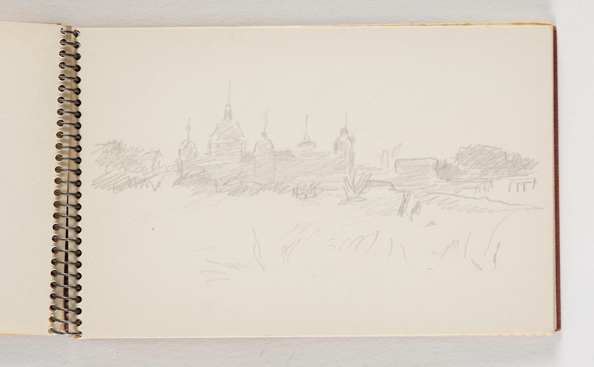 Lotte Laserstein, 10 små skissblock med teckningar.