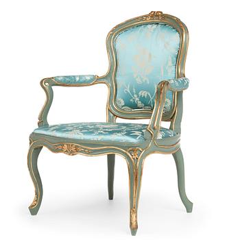 65. A Swedish Rococo 18th century chair.