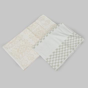 Dora Jung, A set of tablecloths and napkins, Tampella Oy and Klässbols Linneväveri Ab, second half of 20th century.