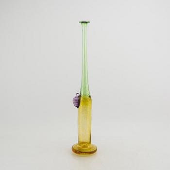 Bertil Vallien/Kjell Engman, a set of six signed glass vases.