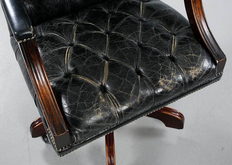 An office chair in english style, second half of the 20th century.