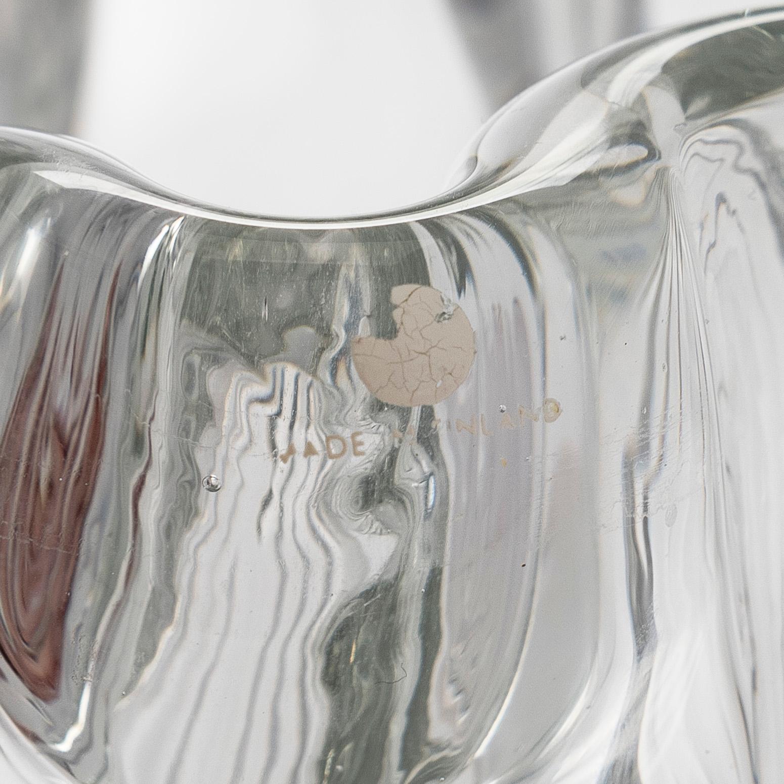 Tapio Wirkkala, maljakko, "Kalvolan kanto", signeerattu Tapio Wirkkala 3241.