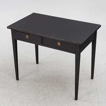 A Gustavian style writing desk, 20th century.
