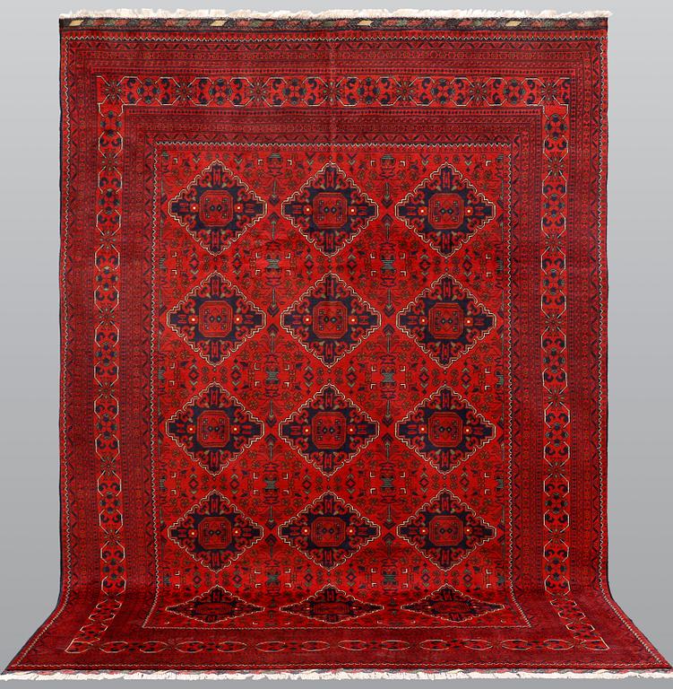 Matta, Afghan, sk Khan Mohammadi, ca 280 x 200 cm.