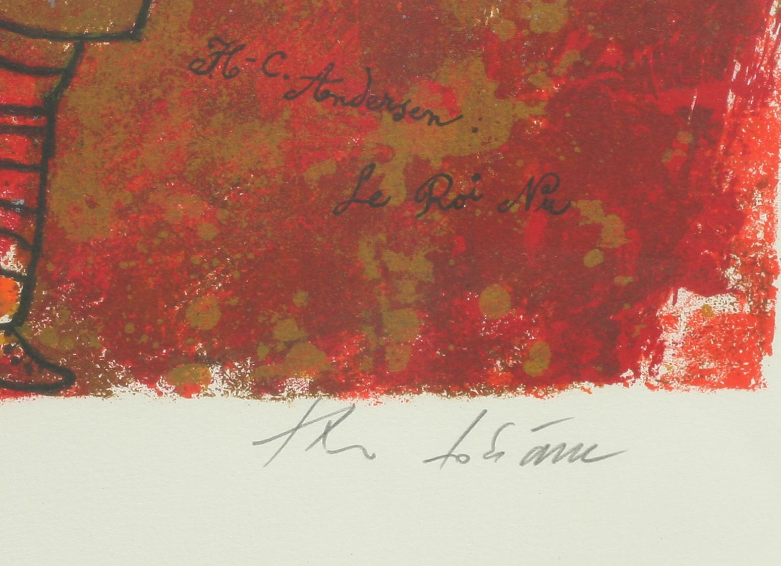THEO TOBIASSE, färglitografi, sign o numr 146/350. Ur mappen "Un Hommage a H.C Andersen", utgiven av Galerie Börjeson.