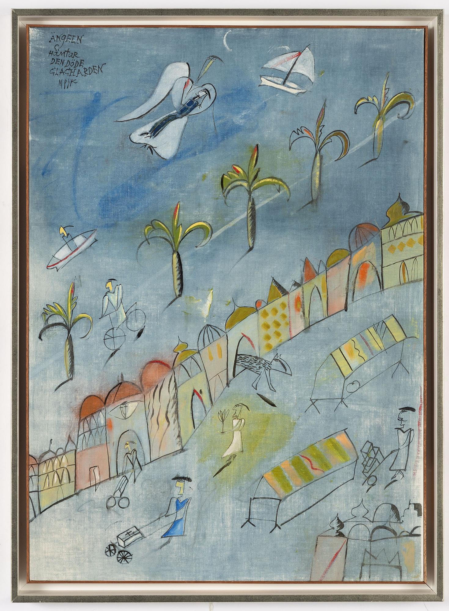 Madeleine Pyk, "Ängeln hämtar den döde glacharden".