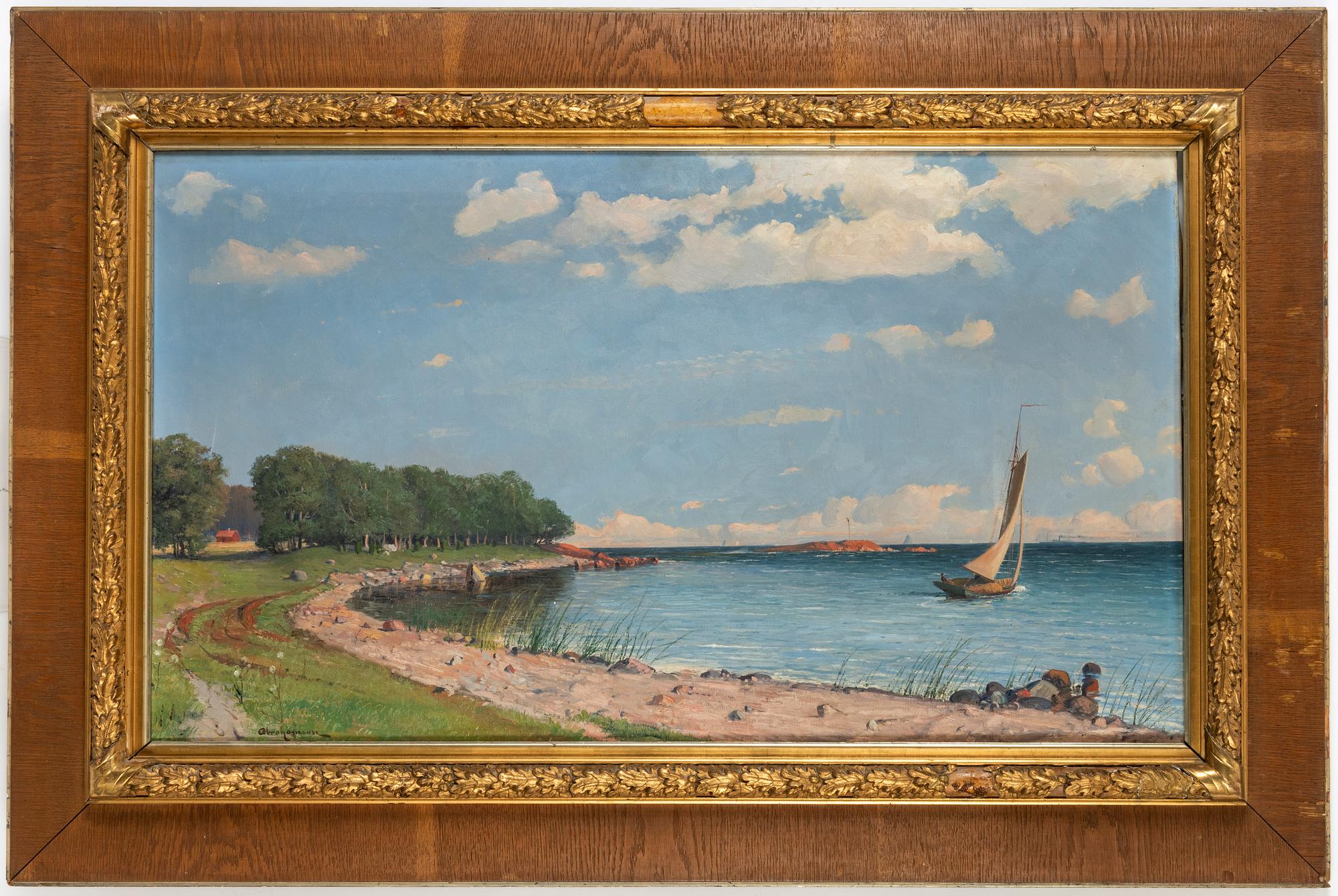 Erik Abrahamsson, oil on canvas, signed.