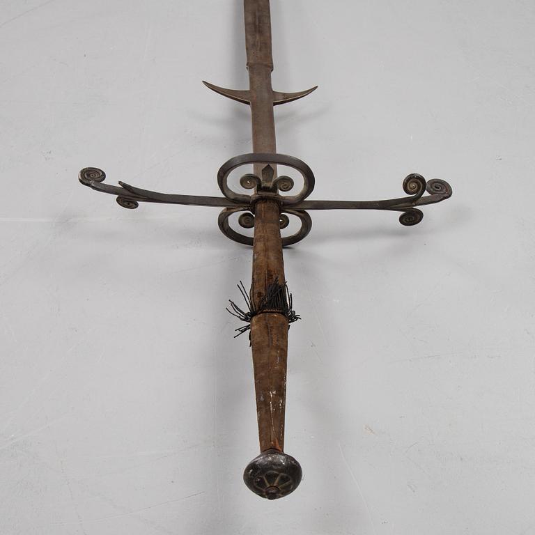 A two-hand sword, end of the 19th Century.