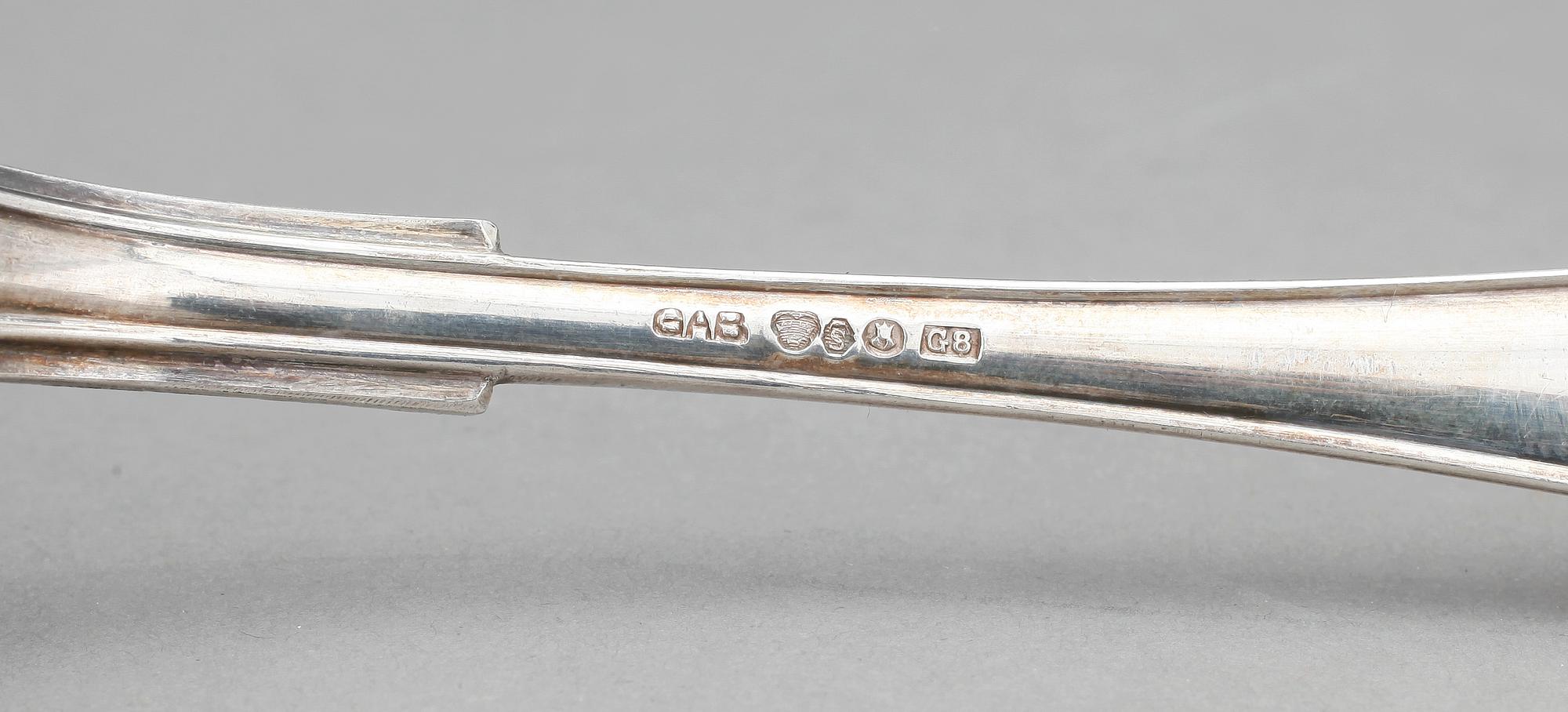BESTICK, 13 st, silver, "Svensk spets" & "Vasa", bland annat GAB, Stockholm, 1932. Vikt ca 648g.
