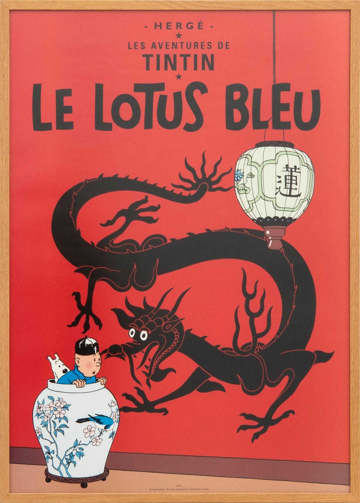 Hergé, offset 24 st "Tintin".