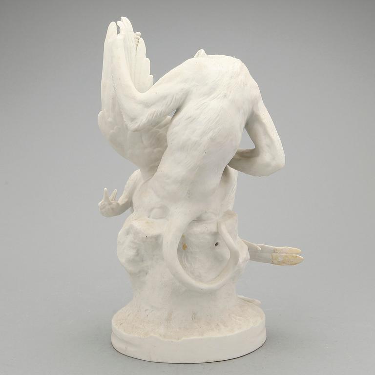 SKULPTUR, parian, efter Joseph Victor Chemin. Signerad.