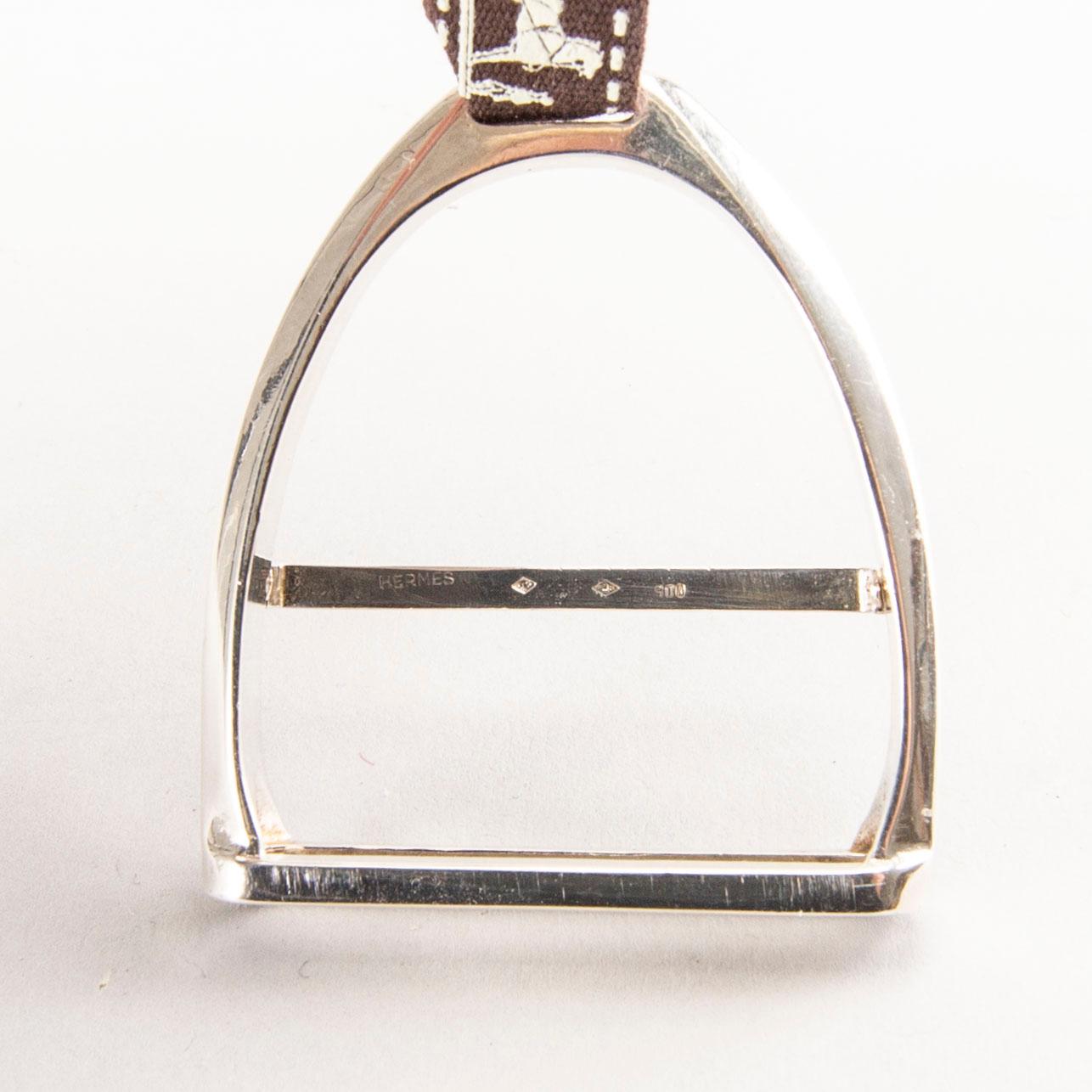 Hermès, scarfring, silver, ca 23g, stämpelmärkt.