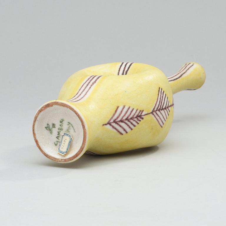 A Guido Gambone ceramic vase, Florence, Italy circa 1960.