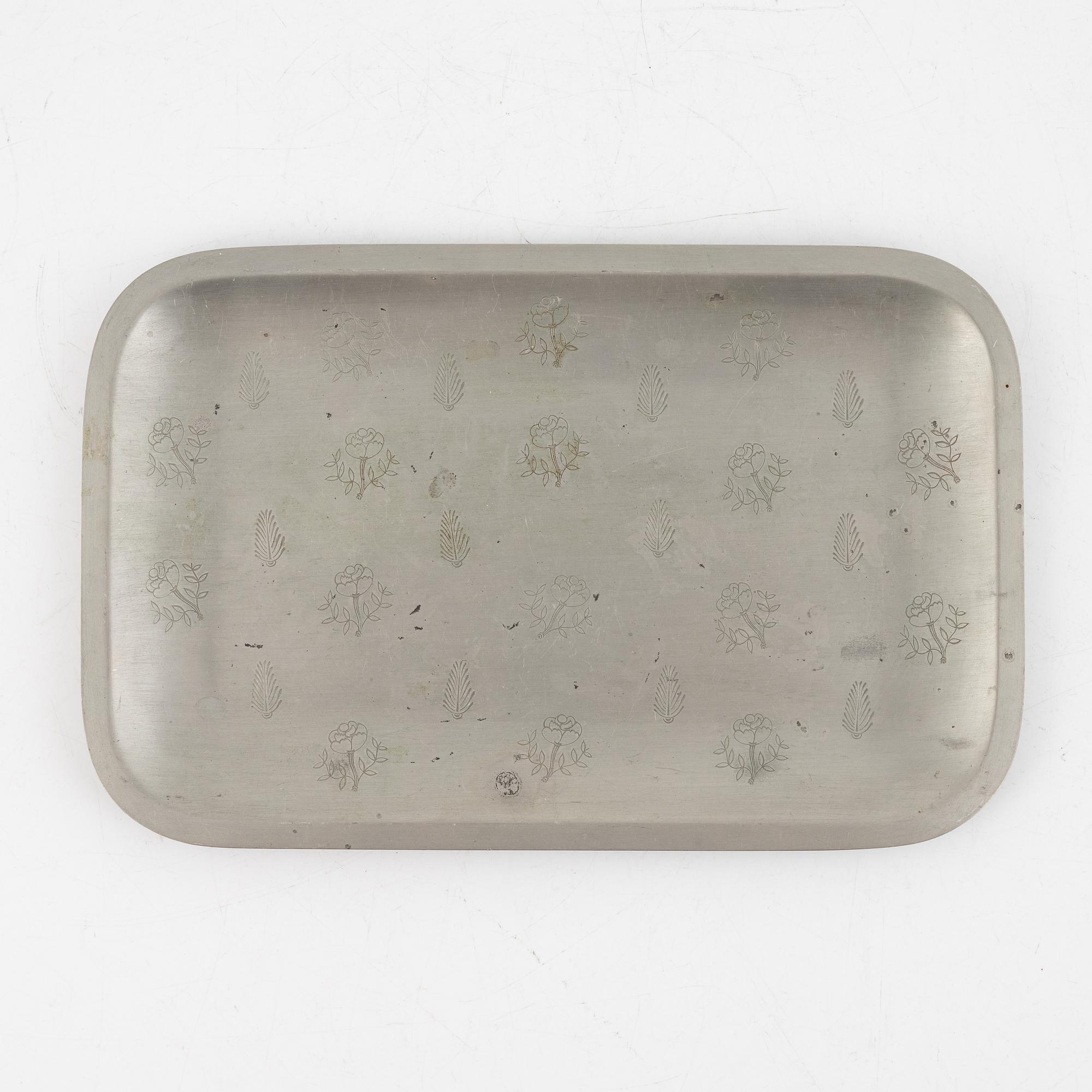Björn Trägårdh, a pewter tray, Firma Svenskt Tenn, Stockholm 1932.