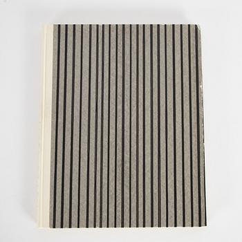 Olle Baertling, färgserigrafi, signerad i bok, "Teckning, Måleri, Grafik", Per Bjurström, 1956.