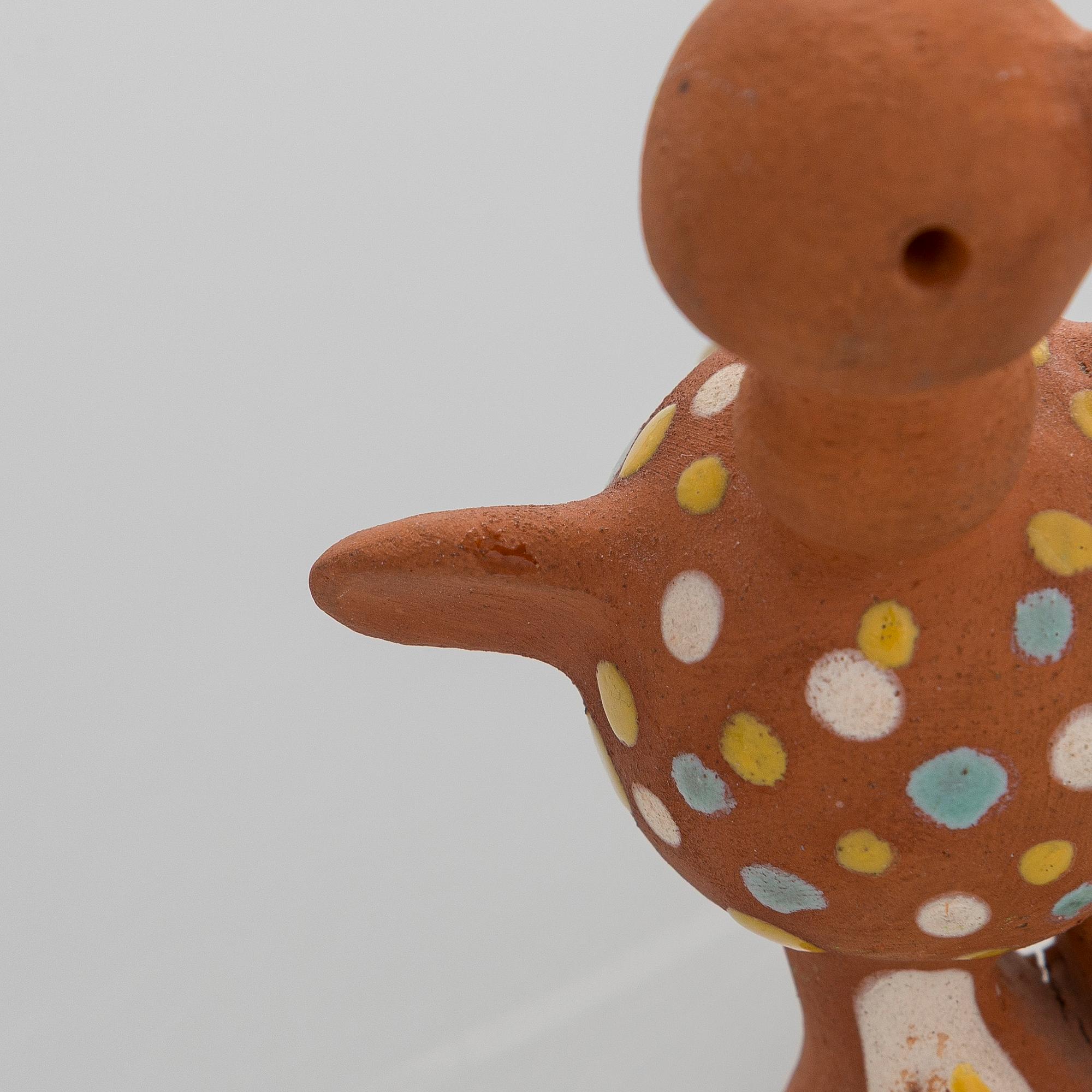 Marita Lybeck, Two red clay figurines, signed ML.