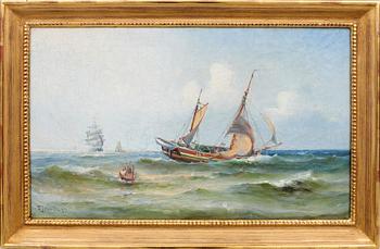 Ludvig Richarde, Boats at Sea.