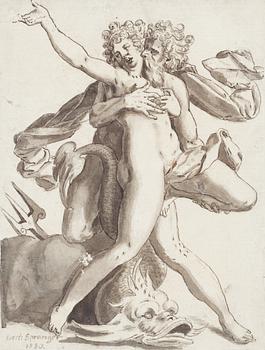 Bartholomeus Spranger Follower of, Mythological scene.