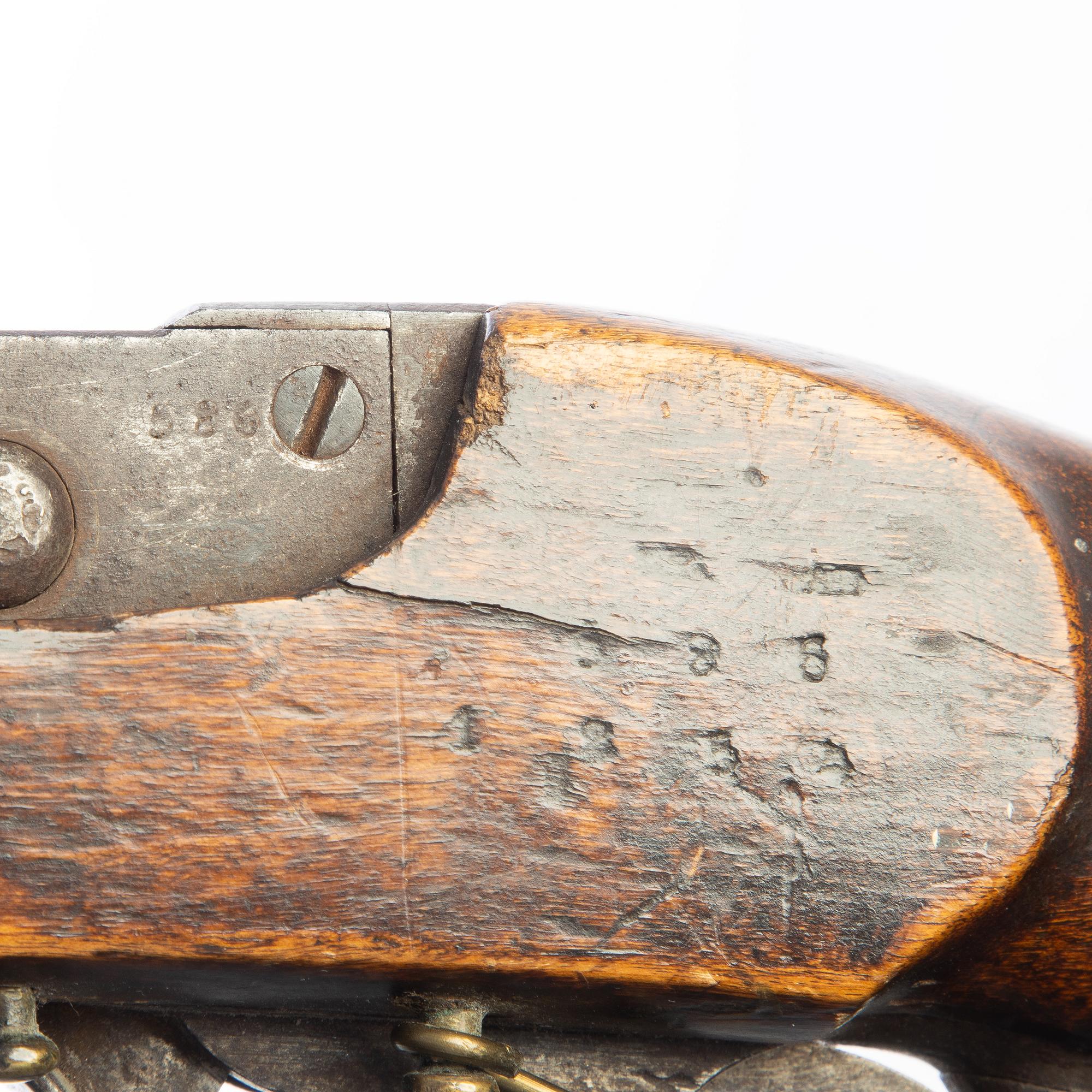 Chamber-loading rifle, Swedish m/1851 for the navy,.