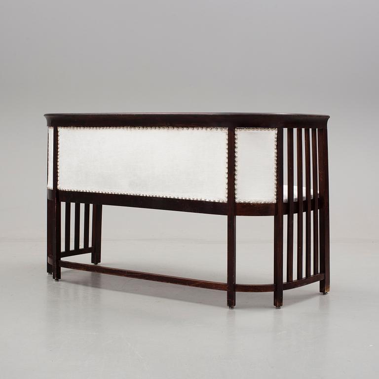 A sofa by Josef Hoffmann, probably. Vienna, early 20th century.
