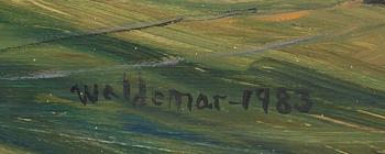 ÅKE WALDEMAR LARSSON, olja på duk, signerad, a tergo daterad 1983.