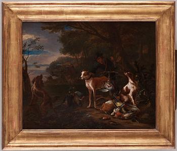 Adriaen de Gryeff, ADRIAEN DE GRYEFF, The hunt, oil on canvas, signed.
